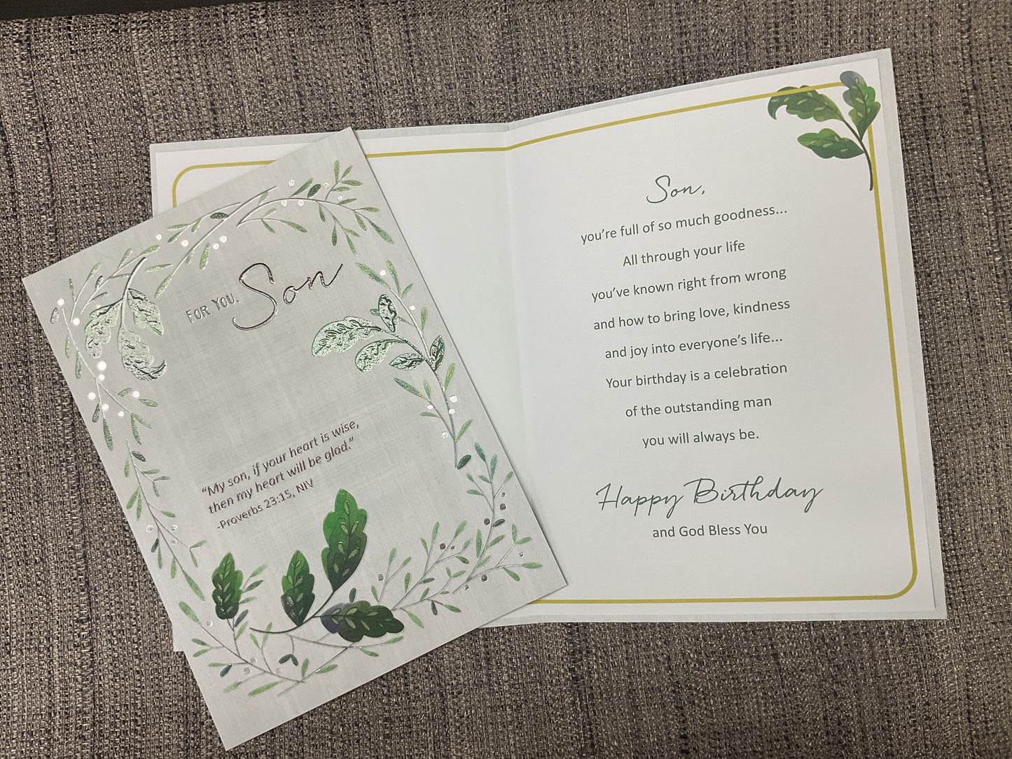 Son *Religious* Birthday Card