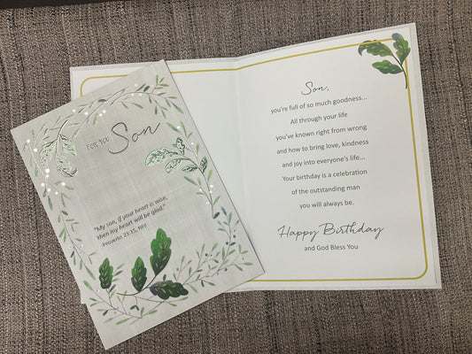 Son *Religious* Birthday Card