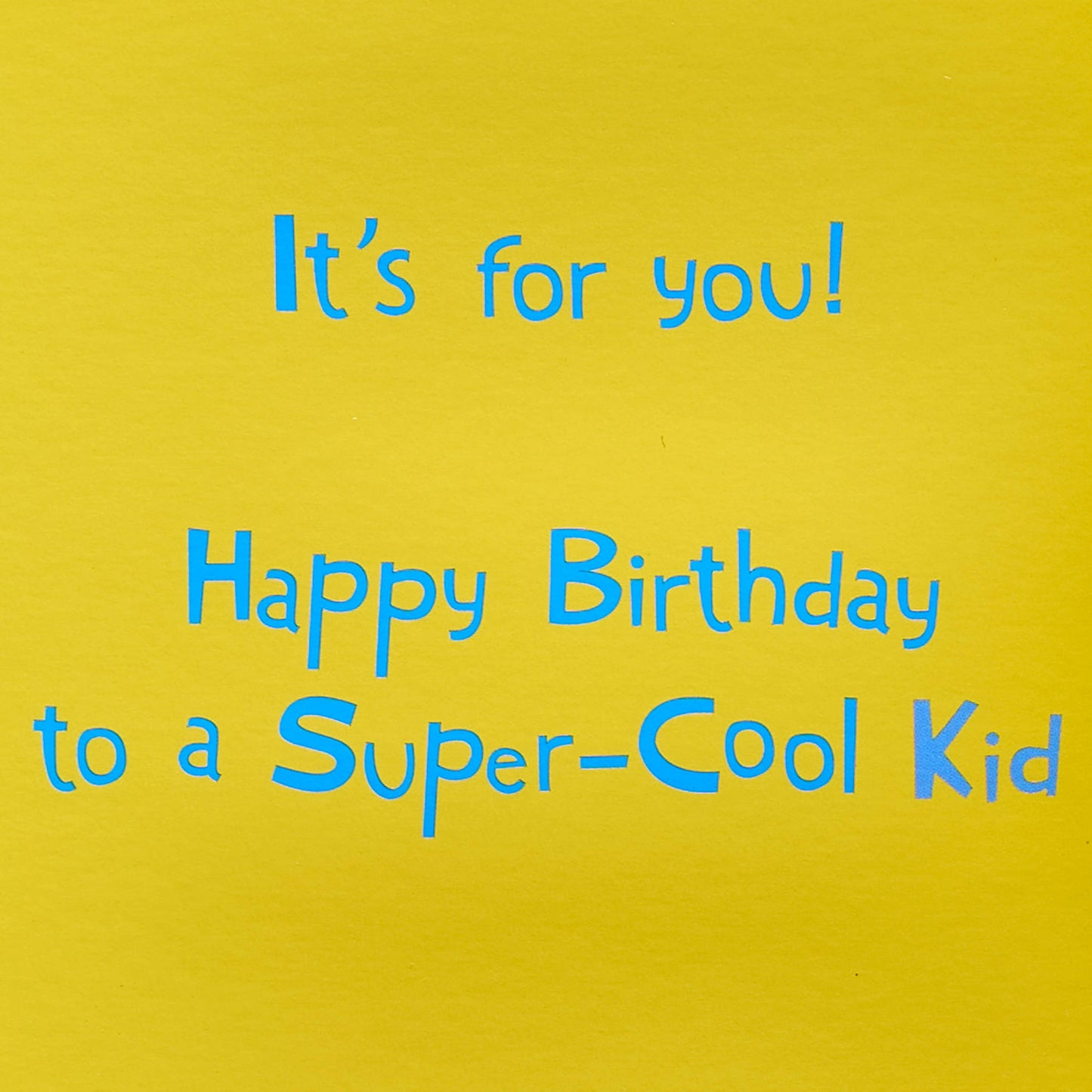 Birthday Card for Kid