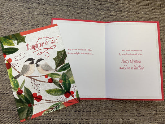 Daughter & “Son” Christmas Card