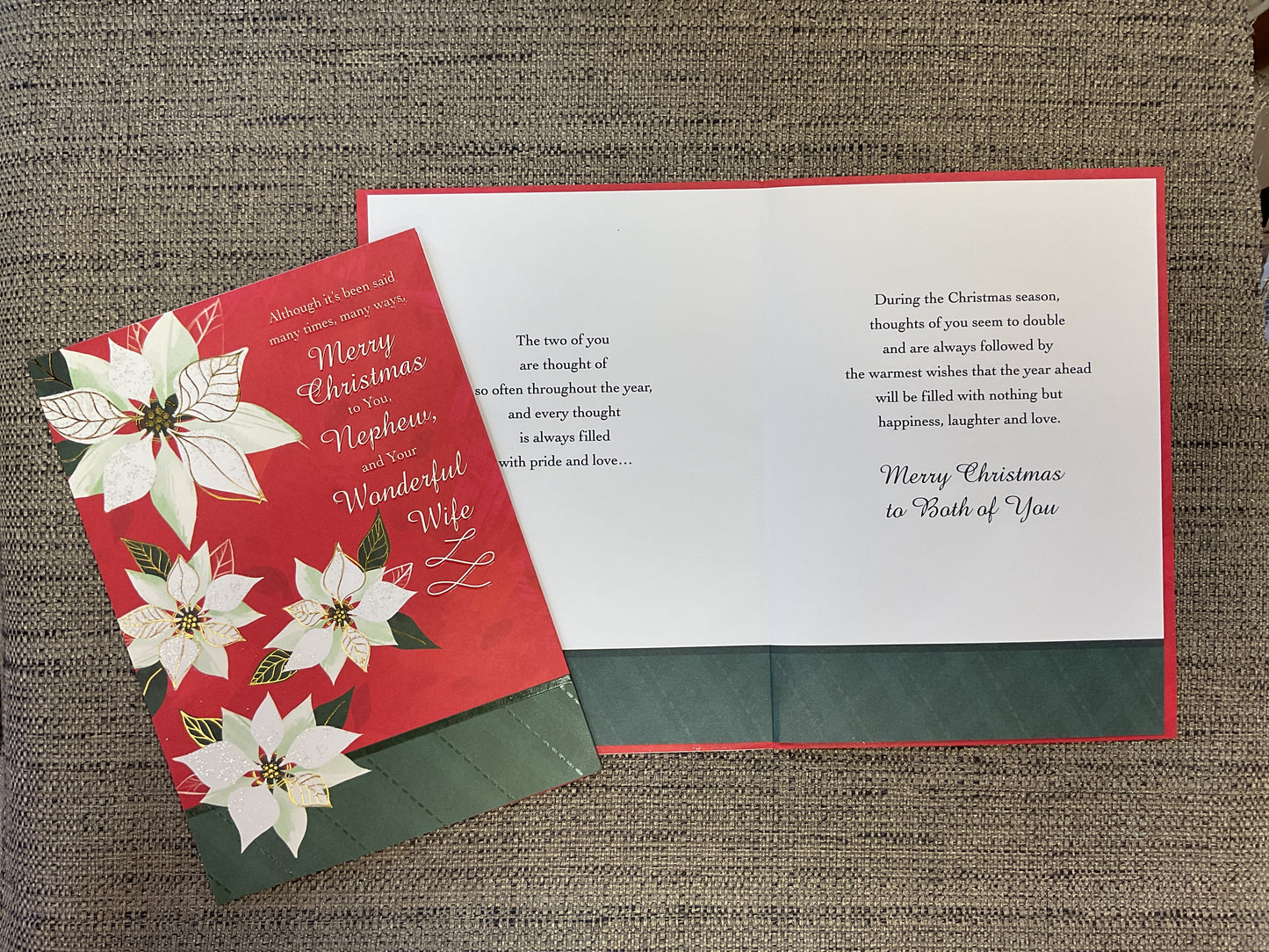 Nephew & Wife Christmas