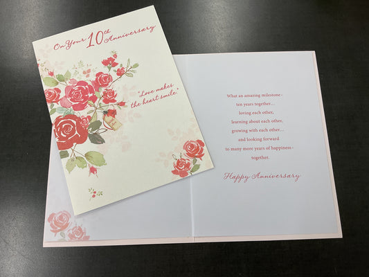 10th Anniversary Card