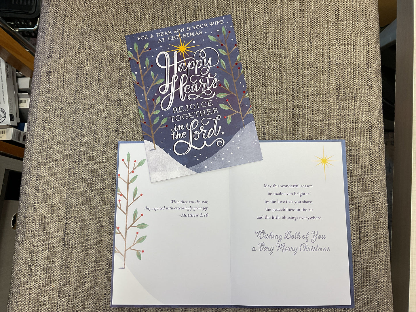 Son & Your Wife Christmas Card Religious