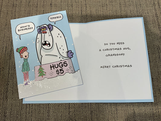Grandson Christmas Card