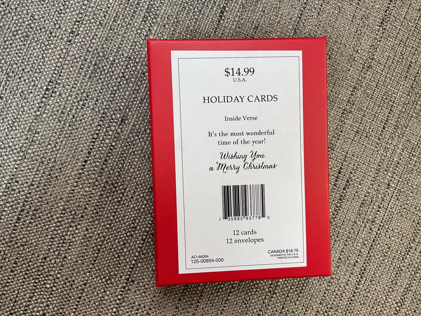 Eat Drink and be Merry Boxed Christmas Card