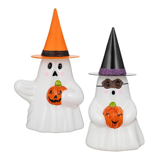 Haunted House Ghost Witch LED Glass Table Décor