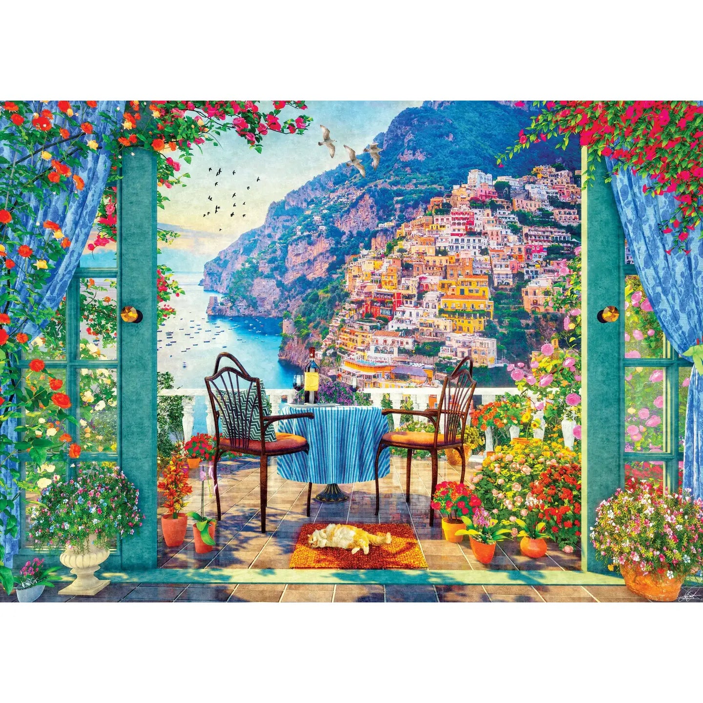 Positano Balcony 1000 Piece Jigsaw Puzzle