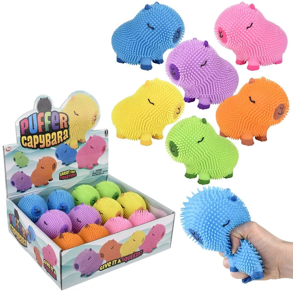 4" Capybara Colorful Puffer