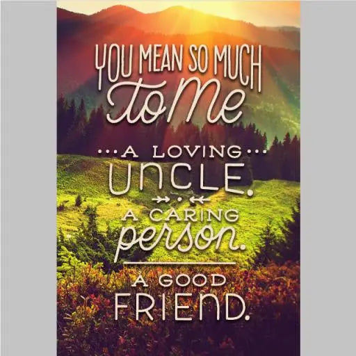 Uncle Birthday Card