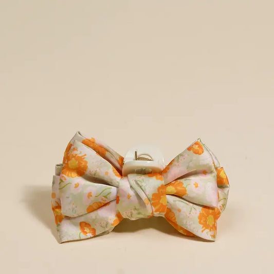 Mini Satin Bow Claw Clip