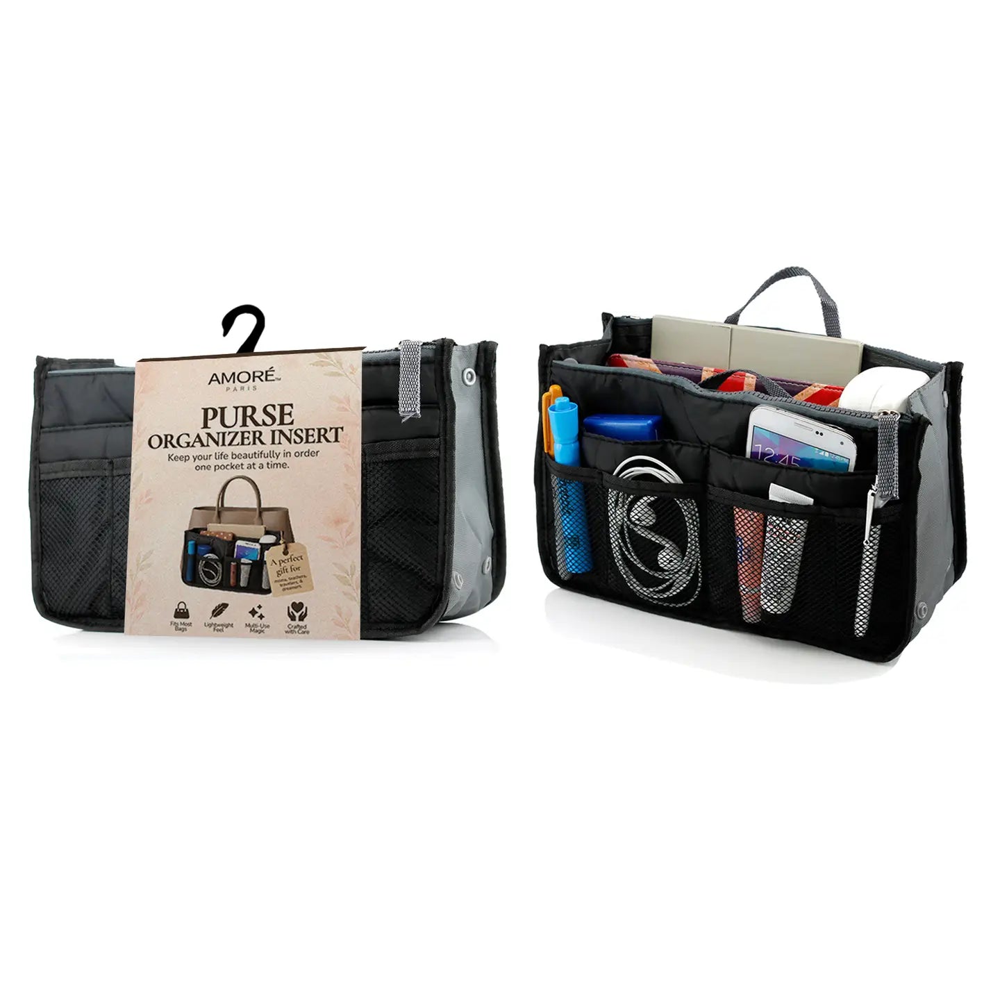 Travel Tote Handbag/Purse Insert Cosmetic Organizer