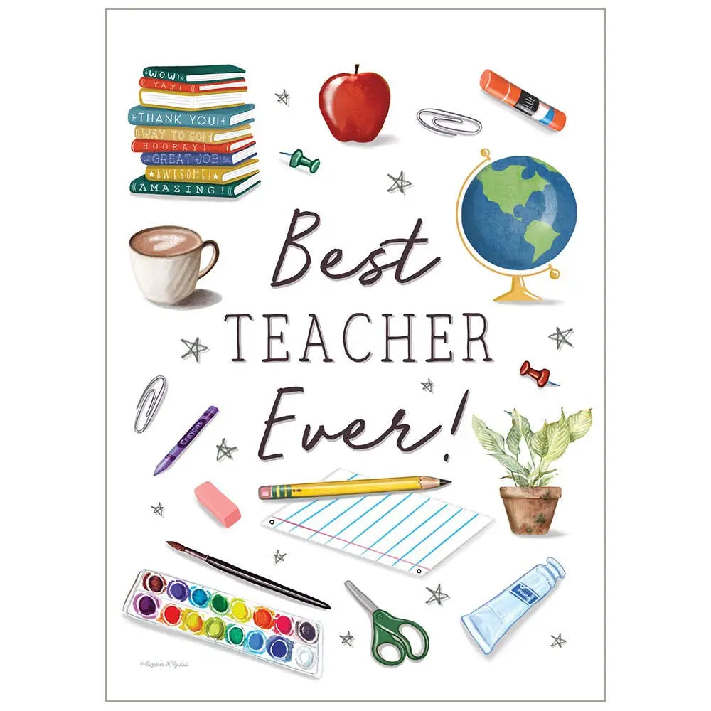 Best Teacher Ever - Thank You Teacher Card
