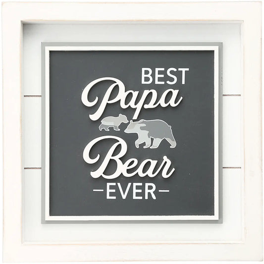 Best Papa Bear - 10" Plaque