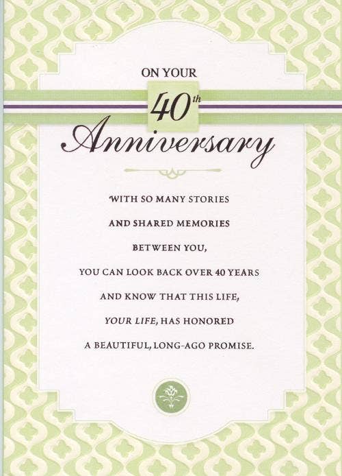 Anniversary 40th Ruby