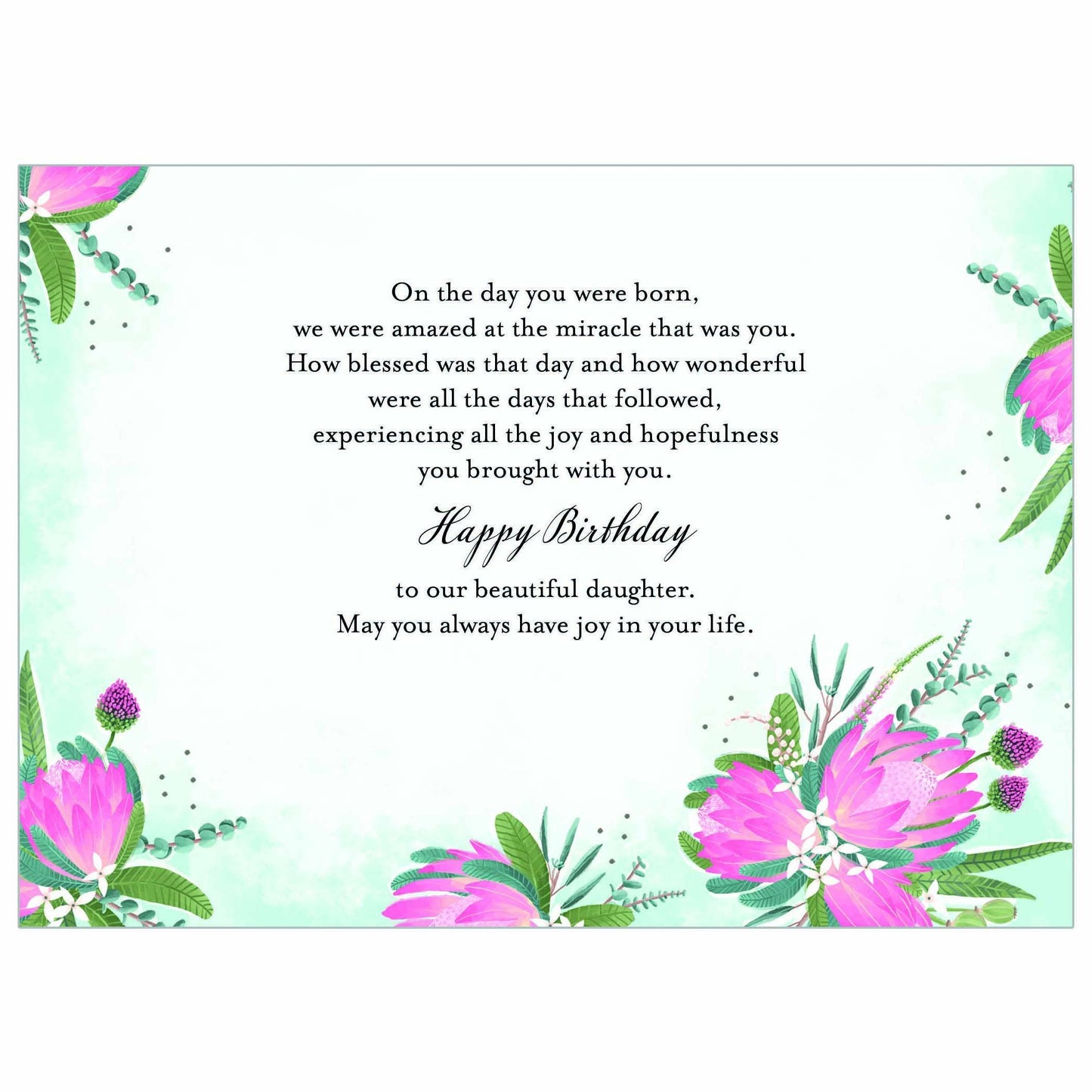 Rustic Blooms - Faith Birthday Daughter Card