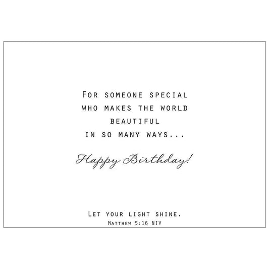 Painting Girl - Faith Birthday Value Card