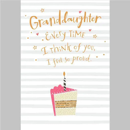 Granddaughter Birthday Card