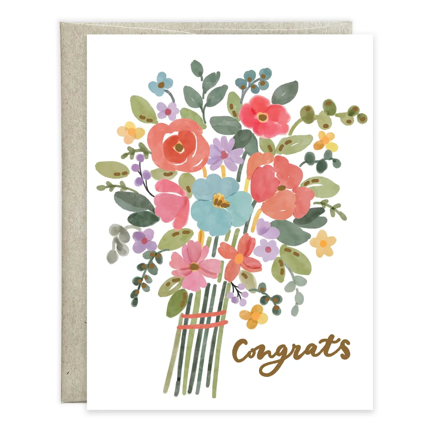 Congratulations Greeting Card - Bouquet of Congrats