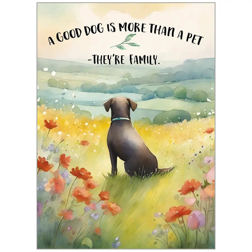 Sad Goodbye - Sympathy Loss of Pet Scripture Card
