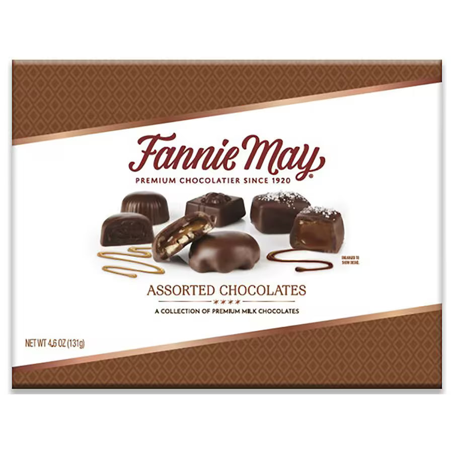 Fannie May Assorted Chocolates 4.6 oz Box