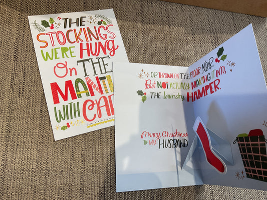 Husband Christmas Card Pop-Up