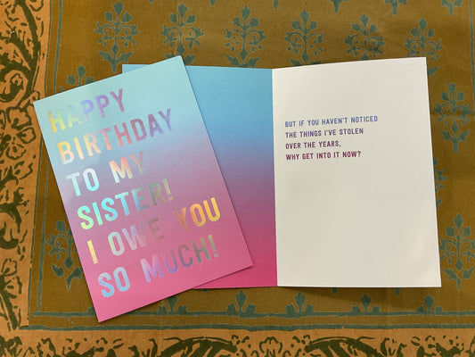 Sister Birthday - Funny
