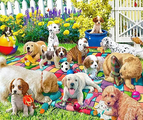 Playful Pups on Parade