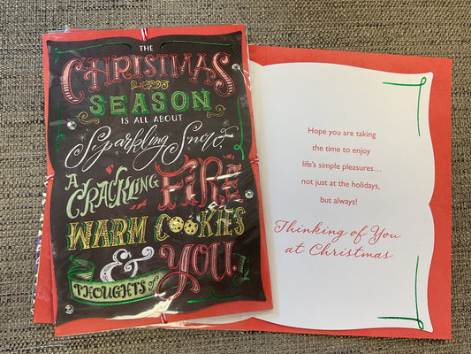 Thinking of you Christmas card