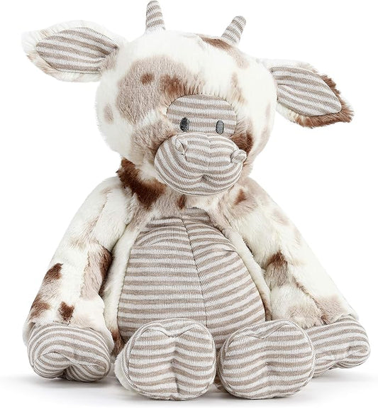 DEMDACO Brown Spotted Barnyard Cow