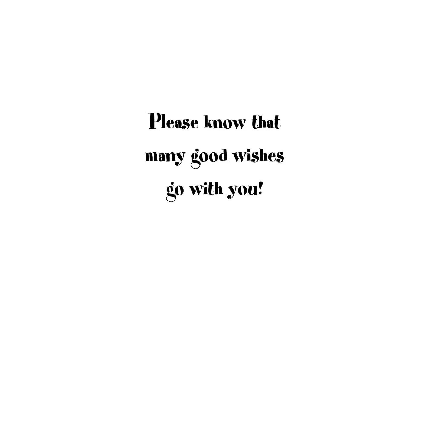 Goodbye Card