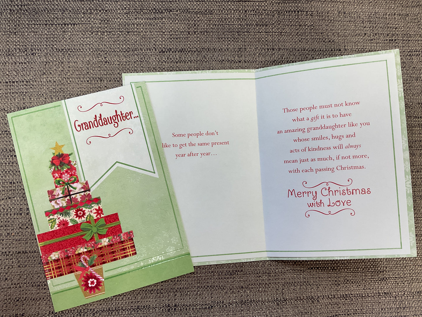 Granddaughter Christmas Card