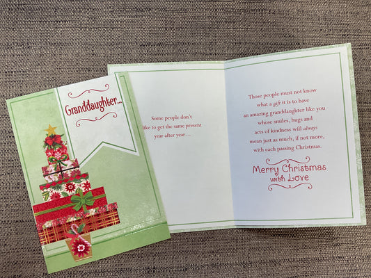 Granddaughter Christmas Card