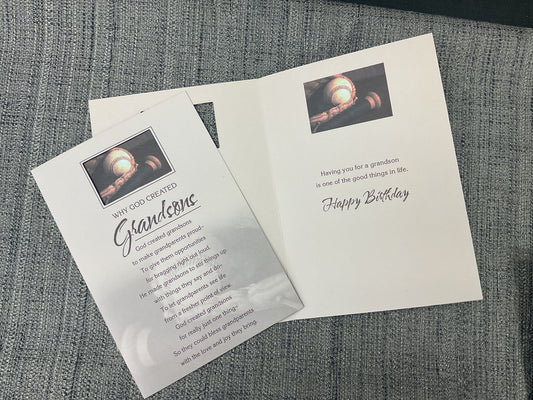 Grandson *Religious* - Birthday Card