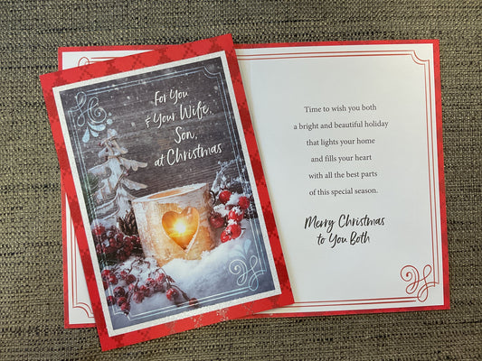 Son & Wife Christmas Card