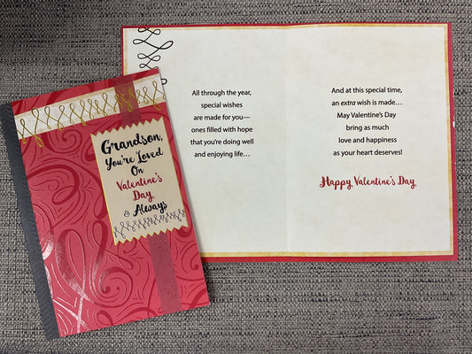 Valentine’s Day Card - Grandson