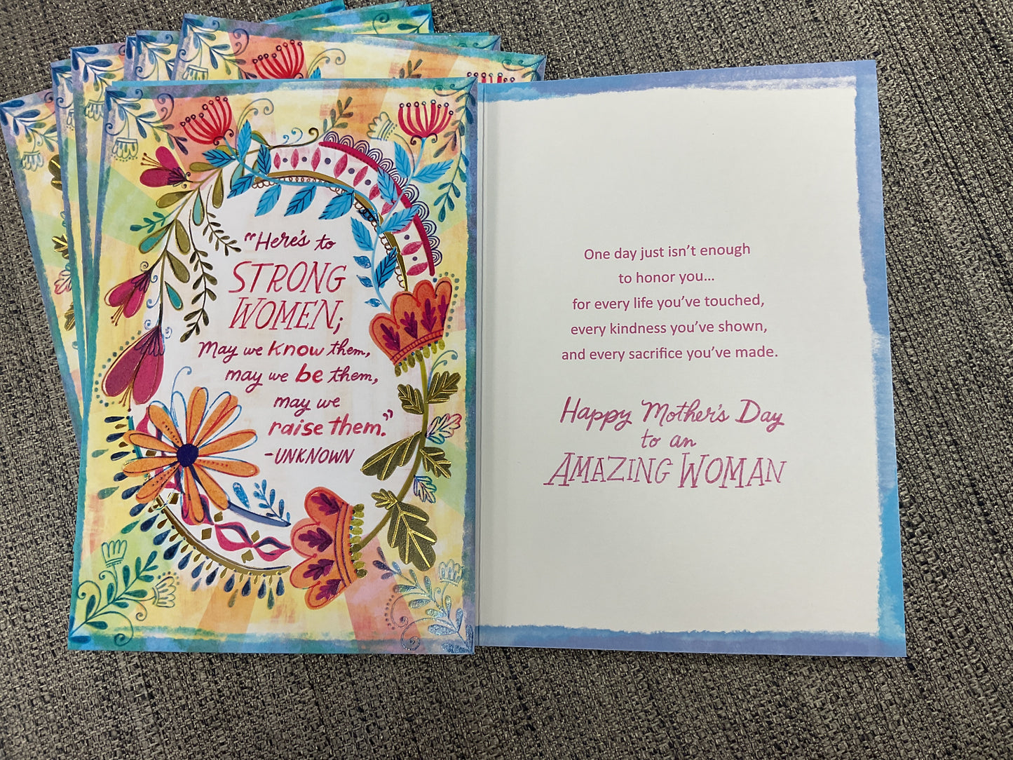 Here's to Strong Women Mother's Day Cards, Pack of 8