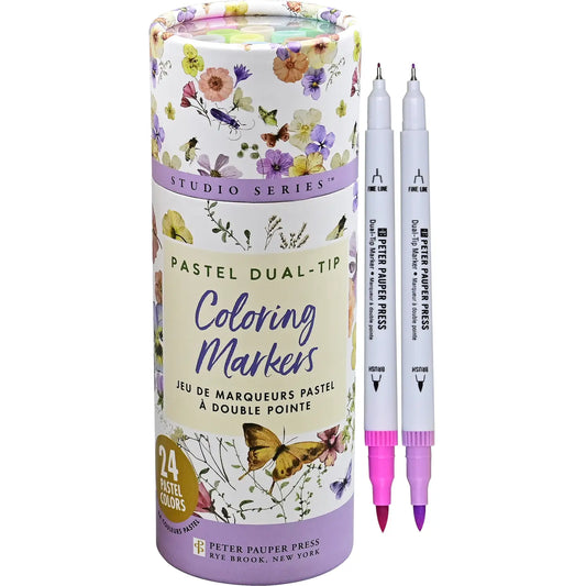 Studio Series Dual-Tip Pastel Markers (Set of 24)