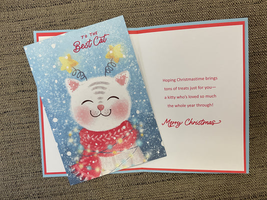 Cat Christmas Card