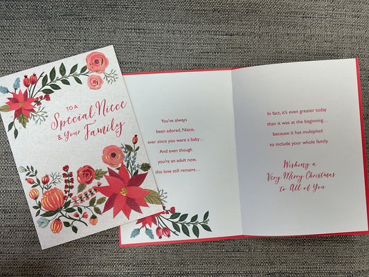 Niece & Family Christmas Card