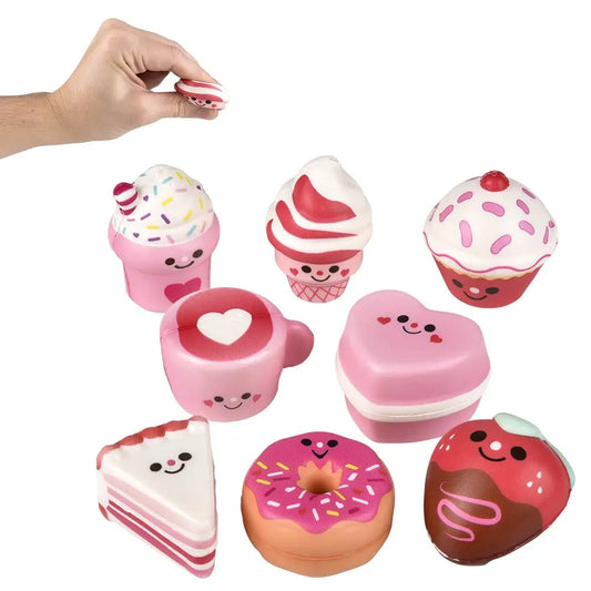 2" Valentine Squishy Toy Assortment