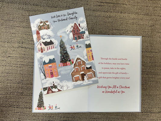 Daughter and Family Christmas Card