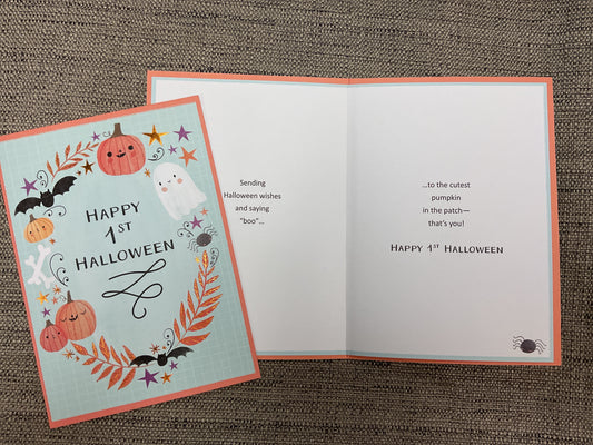 Happy 1st Halloween Card
