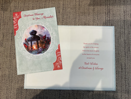Minister Christmas Card