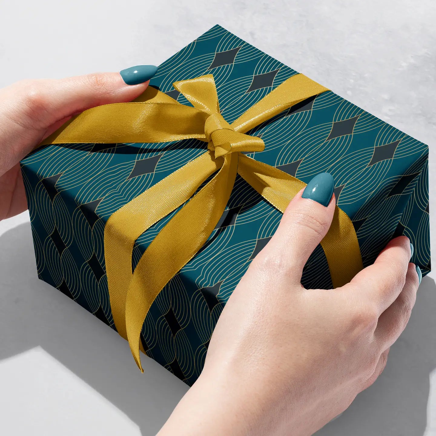 Gilded Geo - Gift Wrap Rolls