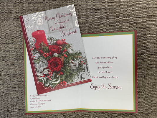Daughter & Husband Religious Christmas Card