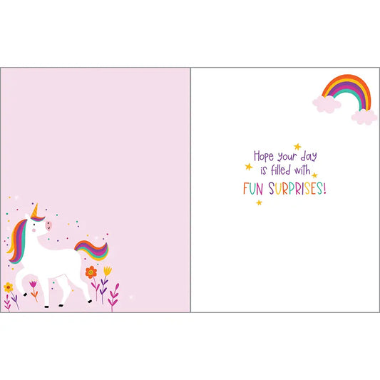 Birthday Greeting Card - Kids - Magical Unicorn
