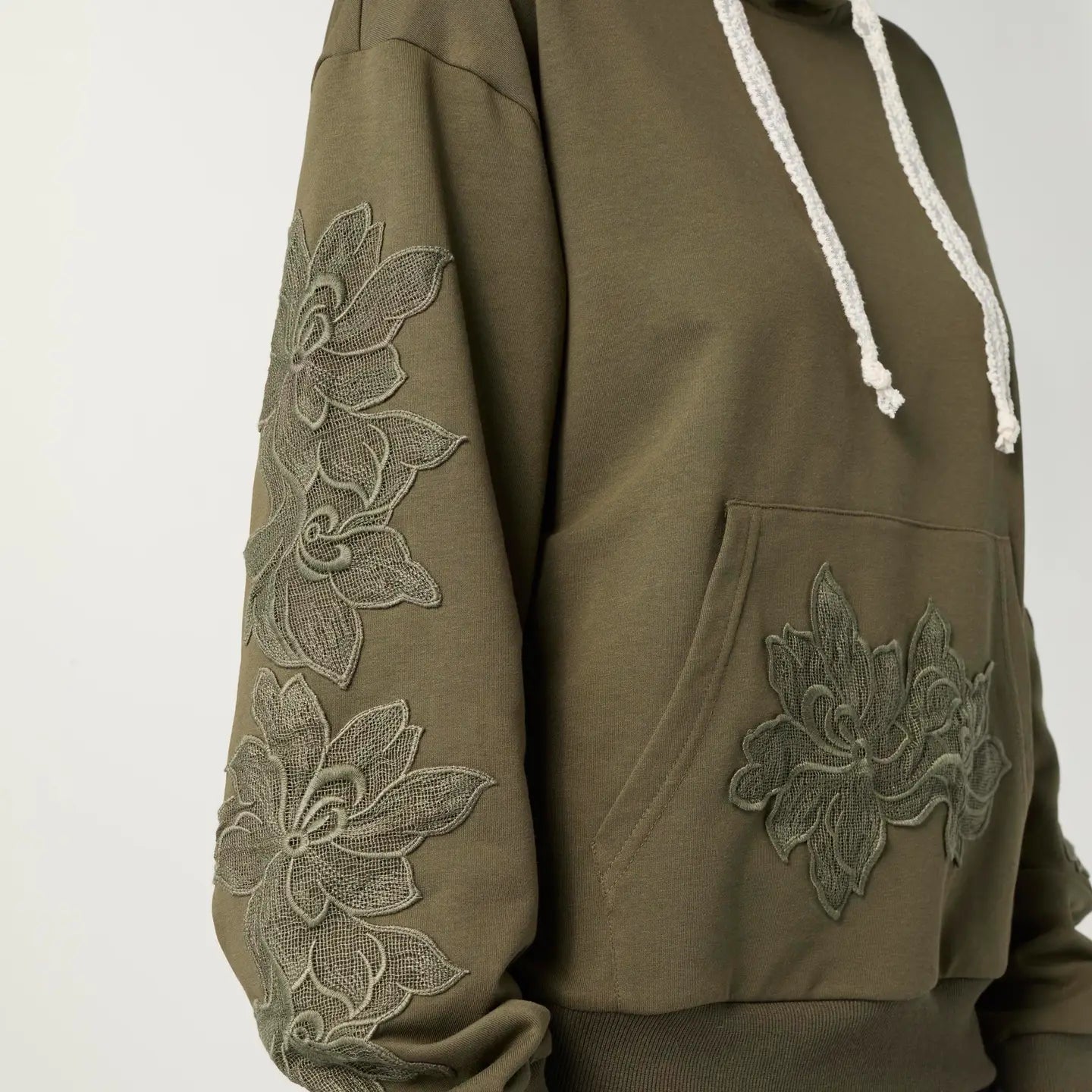 Trapani Hooded Sweatshirt with Raised Embroidery