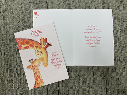 Valentine’s Day Card for Mommy (From Young Daughter)