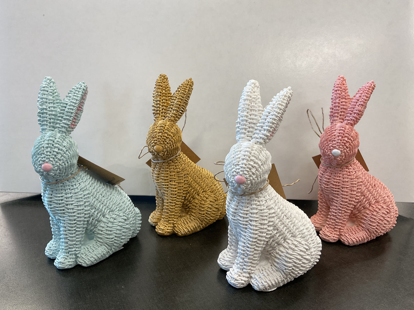 Wicker Resin Bunny