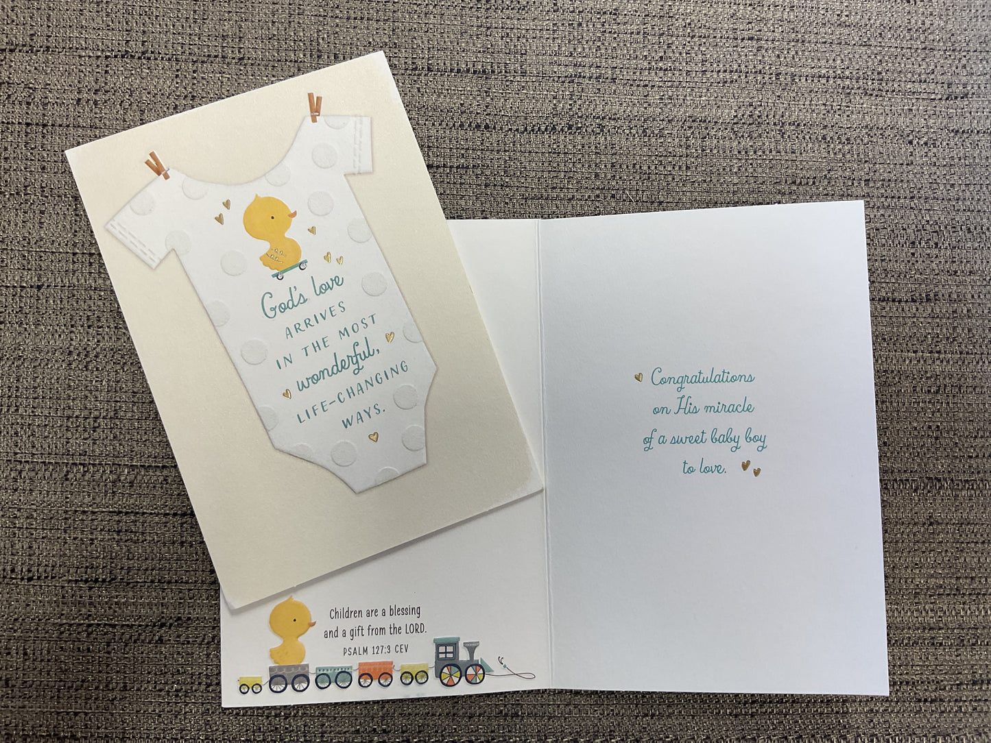 Baby Boy Religious Card